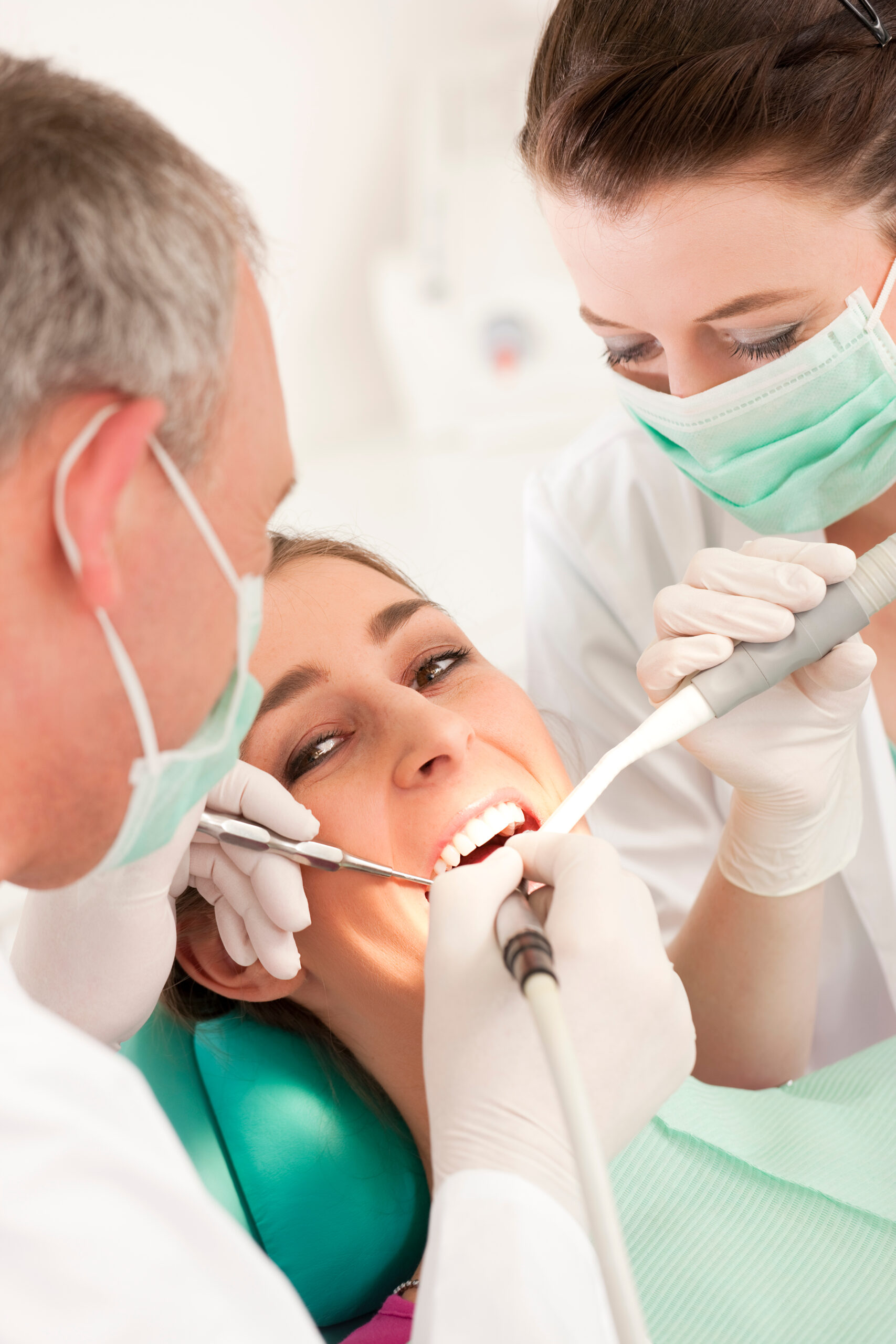 Patient with Dentist - dental treatment