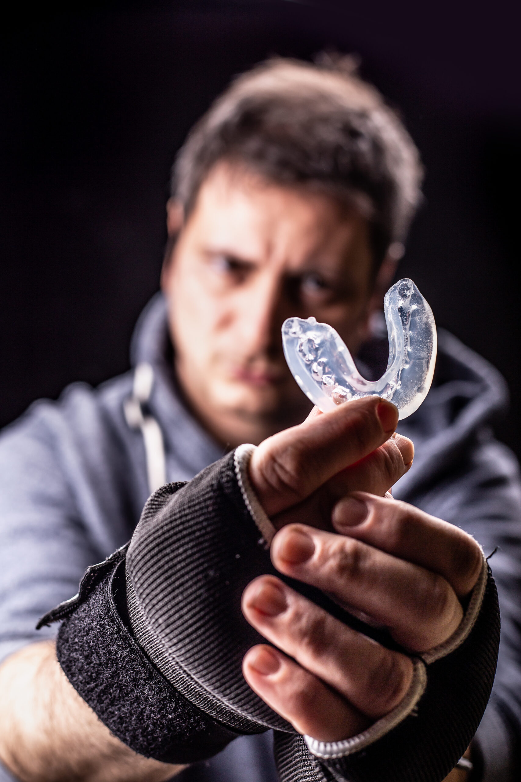 boxer teeth protection. mouthguard