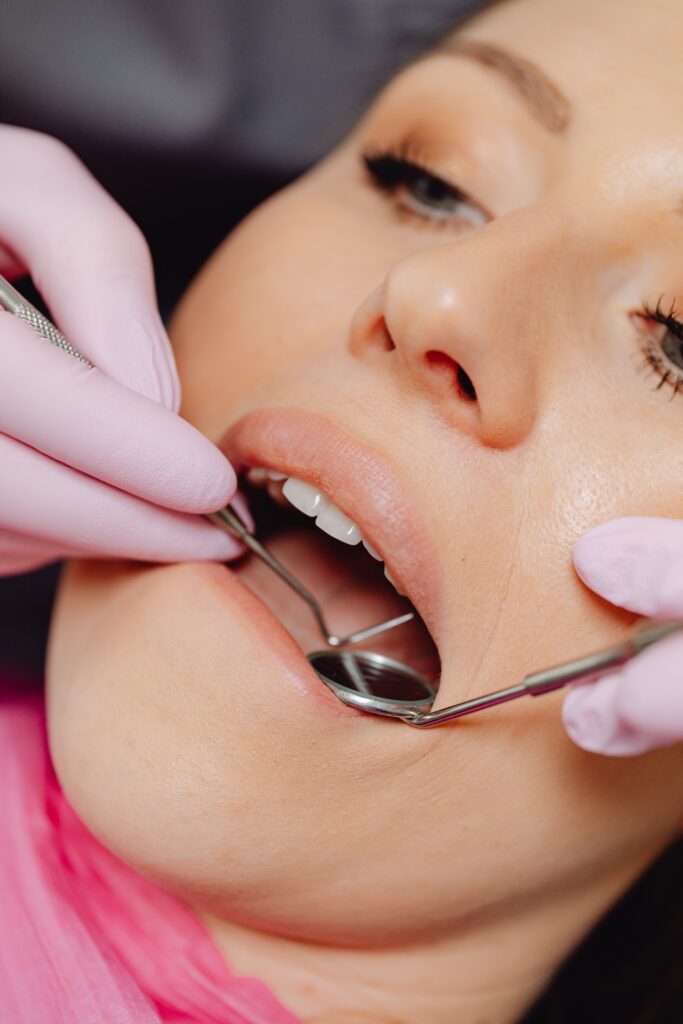 woman at the dentist